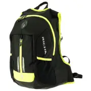 Richa Rucksack Paddock Fluo Motorcycle Backpack + Hi Vis Waterproof Cover 45L