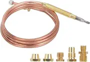 Gas Stove Universal Thermocouple Replacement Kit 900mm Indicator Solenoid Valve Induction Cooker Fireplace