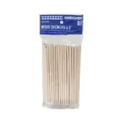 4.5" Wood Skewer SEALED - 10 Packs of 100 = 1000 - HANDGARDS 305214016 Handgard