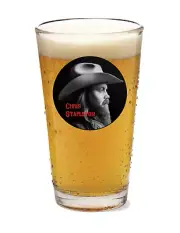 Chris Stapleton - Rock and Roll - Country - 16oz Pint Beer Glass Pub Barware 24