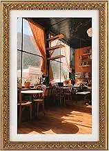 Golden State Art, 13X19 Ornate Finish Photo Frame with White Mat for 11X17 Picture & Real Glass, Color: Bronze