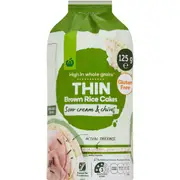 Woolworths Thin Rice Cakes Sour Cream & Chives 125g