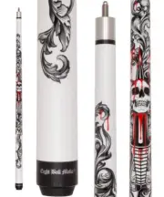 Eight Ball Mafia EBM33 Blood Accented Skulls and Sword Pool Cue