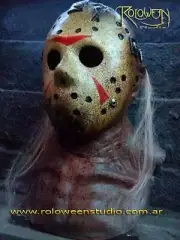 JASON VOORHEES FRIDAY 13th LATEX MASK ,CRYSTAL LAKE CAMP, HALLOWEEN COSTUME
