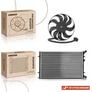 Radiator & Cooling Fan Assembly Kit for Audi TT 03-06 VW Jetta 02-05 Golf 02-06 (for: Volkswagen)