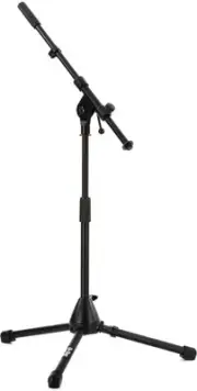 On-Stage MS7411B Drum/Amp Tripod Microphone Stand with Boom (2-pack) Bundle