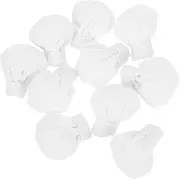 Milisten 10pcs Miniature Cloth Chef Hats for Dolls Cute Tiny Cooking Hats for Dollhouse Craft Projects and Mini Displays Accessories for Tea Parties and Creative Scenes