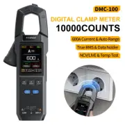 DC AC Current Clamp Meter 10000 Counts Digital Multimeter 600A Electrician Tools