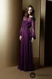 $2K ESCADA bishop sleeve lace overlay midi long dress 44 12 14 XL