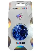 Popsockets Black Ice Grip Phone Grip Swappable Top Popsocket Blue Marble