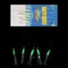 Soft Silicone head Tied up Glow fish lure String hook Soft bait long tail