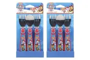 6pc Nickelodeon Paw Patrol Toddler 13cm Utensil Cutlery BPA Free Fork Spoon 9m+