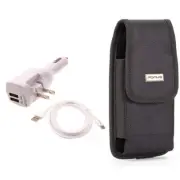 For iPhone 15 Pro Swivel Case Belt Clip Holster & 6ft Long USB-C Cable 2-in-1