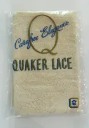 NIP Quaker Lace Tablecloth Smithsonian Institution Designs Natural 64" x 84"