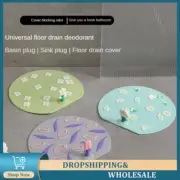 Floor Sink Filter Cute Bean Sprouts Shape Silicone Sewer Deodorant Cover Shower