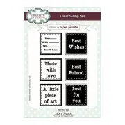 Creative Expressions - Text Tiles A5 Clear Stamp Set*