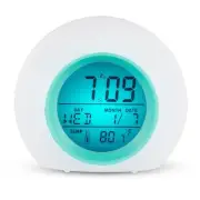 Digital Wake Clock for Kids, Sleep Training Clock with Night Light Temp Alarm