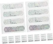 BRIGHTFUFU 50pcs Waterproof Glitter Wraps Fun Nighttime Adhesive Patches Comfortable Scrapes Decorative Wraps