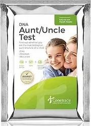 Genetrace DNA Aunt/Uncle Test - at-Home Collection Kit for Avuncular Testing - Lab Fees & Shipping Included - Results in 1-2 Days