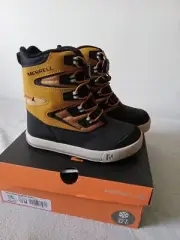 Merrell Snow Bank Waterproof Boots Snow Shoes Size 12 Us / 30 Eu Black Brown