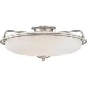 Quoizel GF1621 Nickel Griffin 4-Light 21"W Flush Mount Ceiling Fixture