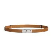 Hermes Kelly 18 Women's Belt with Gold Buckle H069853CK37 112868459