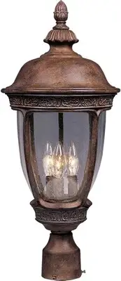 Maxim 3460CD Sienna Knob Hill Dc 3-Light Outdoor Post Light