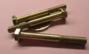 Cap Screw Bolt Metric, PT, GR 10.9 Yellow Zinc M6 x 1 x 50 mm Length, 50 Pcs