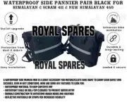 WATERPROOF SIDE PANNIER PAIR BLACK FOR RE HIMALAYAN & SCRAM 411 & HIMALAYAN 450