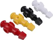 Generic 4pcs Replacement Foosball Men Table Football Players White Black Yellow Red Durable Lightweight Easy to Install for Recreational Foosball Tables