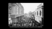 Crowds in Charles Street looking for bargains in Adelaide SA Postcard