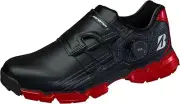 BRIDGESTONE Golf Shoes ZSP-BITER TOUR BOA WIDE Black Red SH2401 US9.5(27.5cm)