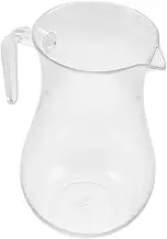 Generic Clear Plastic Wine Pitcher Versatile Decanter for Whiskey Juice and Water Enhances Flavor for Better Tasting Experience Reusable Beverage Container with Handle for Parties and