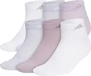 [adidas] Men's Athletic Cushioned Low Cut Socks with Arch Compression for a Secure Fit (6-Pair)