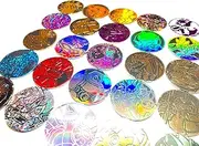 Pokémon 10 Assorted Pokémon Large Gaming Coins - No duplicates - Plastic Metallic Coins