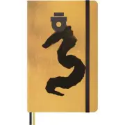 Moleskine 176pg Ruled Large Journal 8.29"x5.12" Year of the Dragon: Hard Cover,