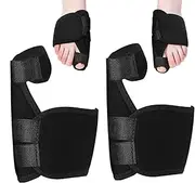 Broken Big Toe Splint | Breathable Sprained Toe Support - Set of 2 Curl Hallux Straightener, Adjustable Sprained Foot Guard for Women Men