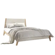 Finn Double Bed Frame | Natural Hardwood