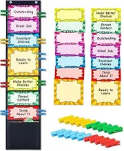 VNOM Color Behavior Clip Chart for Classroom Management Tool Teaching Supplies for Preschool Kindergarten Daycare Homeschool Home