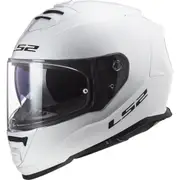 LS2 FF800 Storm Solid Helmet, white, Size XS for Men