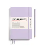 Notebook Paperback Hardcover, Ruled, 219 Numbered Pages (Lilac) - B6+