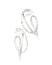 Georg Jensen Sterling Silver Infinity Medium Hoop Earrings