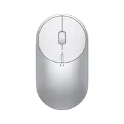 Xiaomi Portable Mouse 2 Optical Wireless Bluetooth 4.2 RF 2.4GHz 4000DPI Adjustable Dual Mode Connect for Laptop pc - silver not Battery
