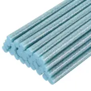 30pcs Mini Hot Glue Gun Sticks 8" x 0.27" for Glue Gun, Glitter Sky Blue