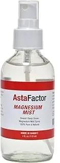 AstaFactor Hawaii Deep Ocean Magnesium Mist Spray 100% Pure & Natural 4oz. Bottle – Pure Magnesium Chloride – Made in Hawaii