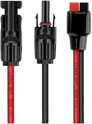 xioaue Solar Cable Solar to XT60 12AWG Charge Extension Cable Solar Panel Connector to XT60 Connector for Solar Generator B