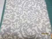 46" x 56" Waverly Duncan Gray & White Damask Design Home Decor Screen Fabric