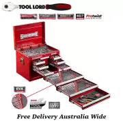 Sidchrome The Lot 309Pce Metric/AF Imperial Top Chest Kit Tool Set Box SCMT10128