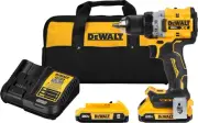 DEWALT 20V MAX XR Cordless Drill/Driver Kit, Brushless, Compact, With 2 And