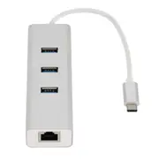 [AT-CMLANHUB3G] USB-C Type-C to LAN + 3 Ports USB3.0 Hub Gigabit Ethernet Converter